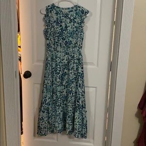 LOFT - blue dress XS - NWT